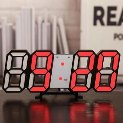 Uplifted Finds Modern 3D LED Digital Wall Clock With Glow Night Mode And Temperature 06