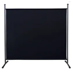 QUICK STAR Paravent 1tlg. 180x178cm Schwarz