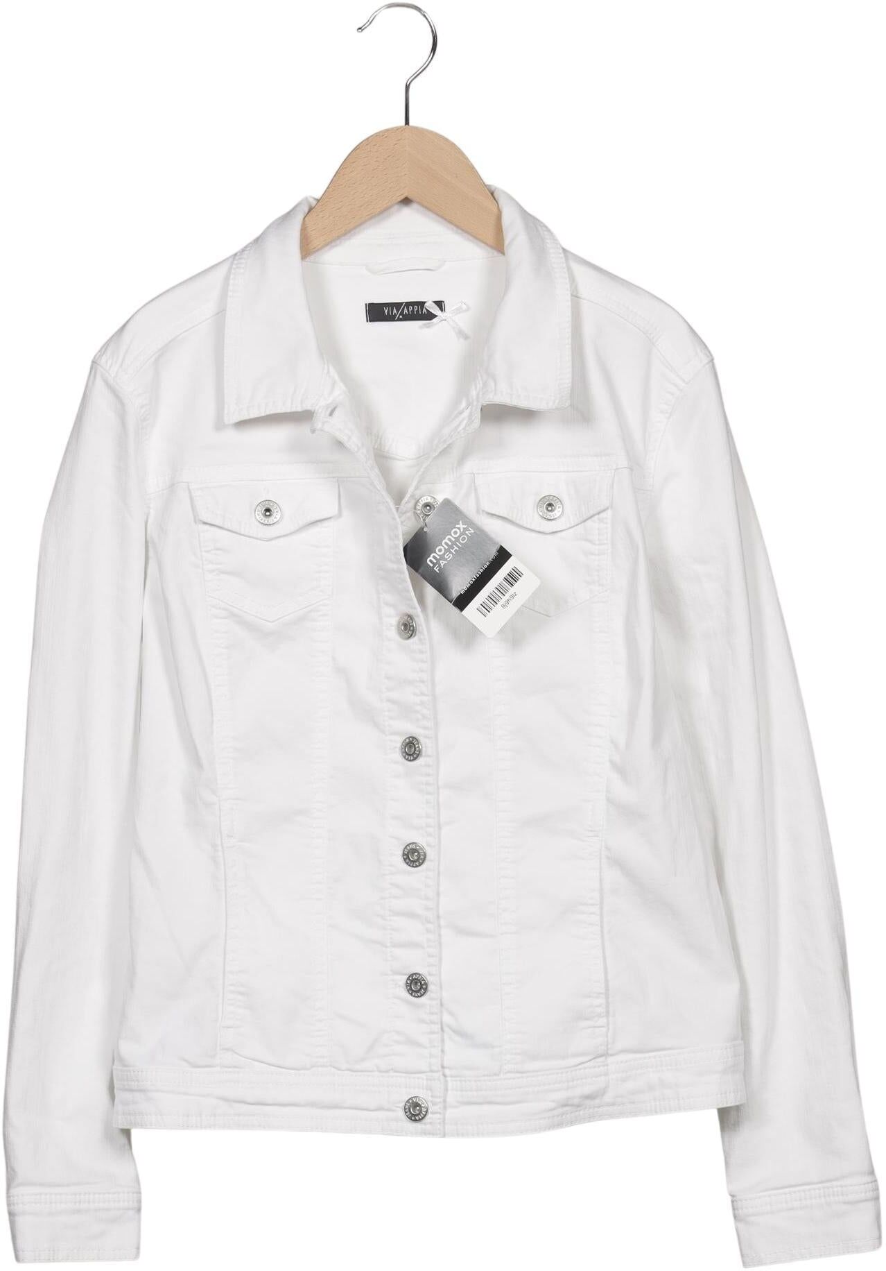 Via Appia DUE Damen Jacke, Weiß, Gr. L, kein / Etikett - Second Hand