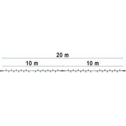 MK Illumination, Lichterkette, String LiteQF+, 120 LED warm weiss, 20m schwarzes Kabel (20 m)