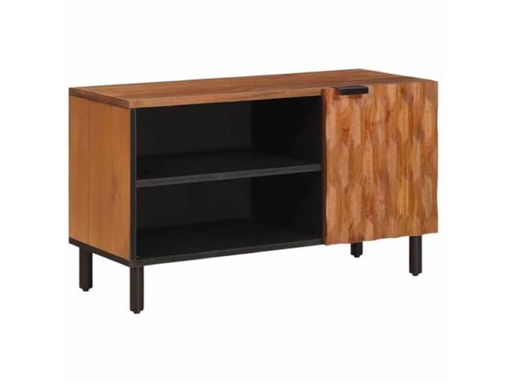TV-Möbel, modern, kompakt, für den Innenbereich, klares Design, 80 x 33 x 46 cm, Mangoholz, Braun 02_0057776