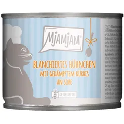 MjAMjAM blanchiertes Hühnchen mit gedämpftem Kürbis an Soße 6x185 g
