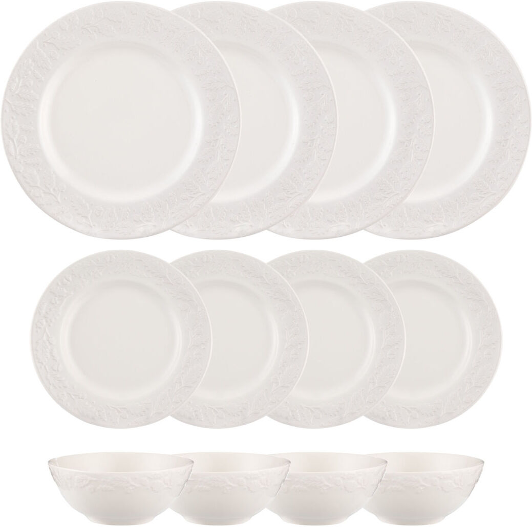Price & Kensington Acorn 12 Piece Dinnerware Set Cream 12