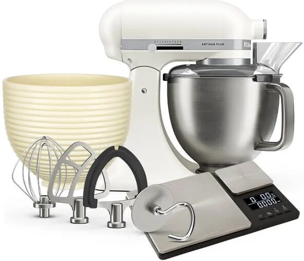 KitchenAid Artisan Plus Porcelain White 4.7L Tilt Head Stand Mixer With FREE Gifts