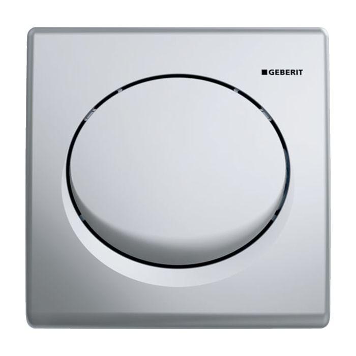 Geberit Urinalsteuerung Basic 115820465 seidenglanz-verchromt, pneumatisch, Kunststoff
