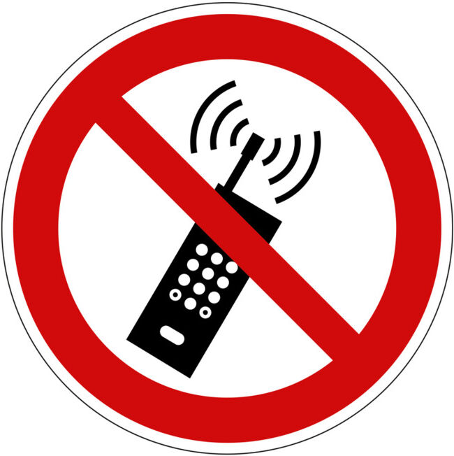Panneau d'interdiction de la téléphonie mobile Eichner Alu (9225-10074-020)