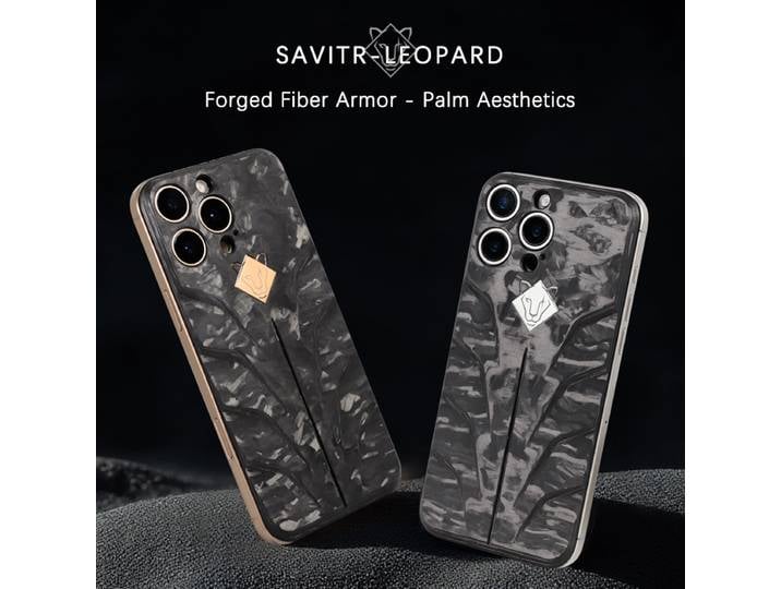 SAVIITR pour iPhone 17 Pro/17 Pro Max, coque arrière magnétique en fibre de carbone forgée de qualité supérieure, 16 Pro Max Magsafe, 15 Pro Max, luxe et mode