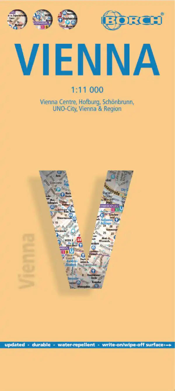 Plan plastifié - Vienne   Borch Maps