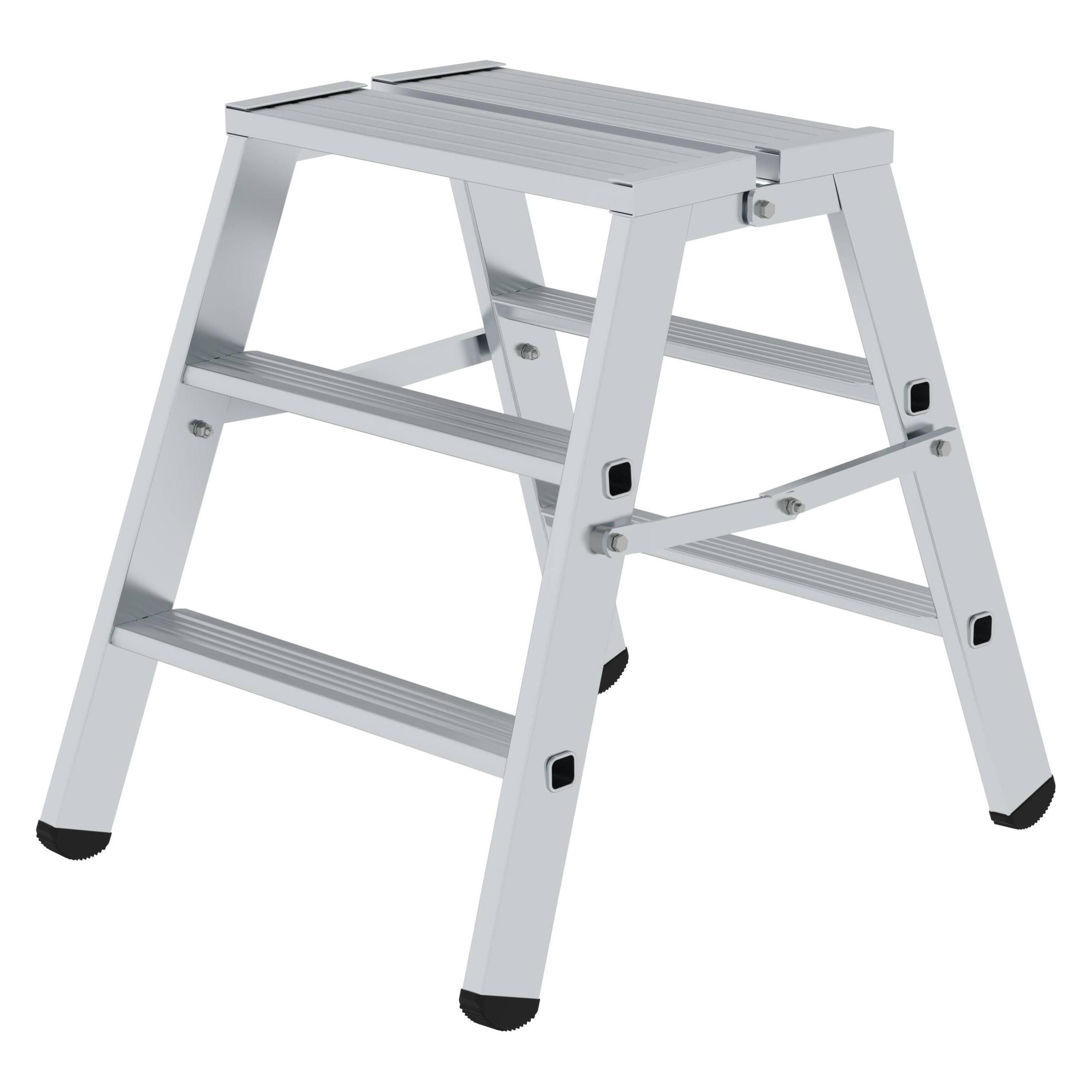 Munk Klapppodest beidseitig begehbar 2x3 Stufen (Trittleiter, 79 cm) (050095)