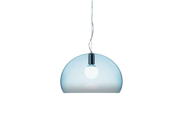 KARTELL lampe à suspension SMALL FL/Y fly (Bleu Nuage - PMMA transparent)