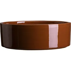 Hoff Blumentopfuntersetzer 8 cm rot glasiert
