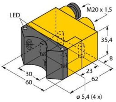 Turck Sensor induktiv Ni4-DSU35TC-2AP4X2 (1569902)