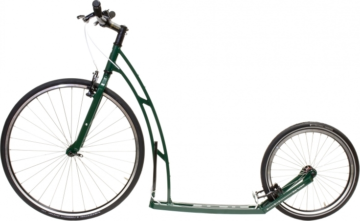 Mibo GT Tretroller British Green, 28/20 Zoll Räder, 1,74 m Gesamtlänge