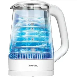 MPM Schnurloser Wasserkocher 1,7l MCZ-124, Wasserkocher, Weiss