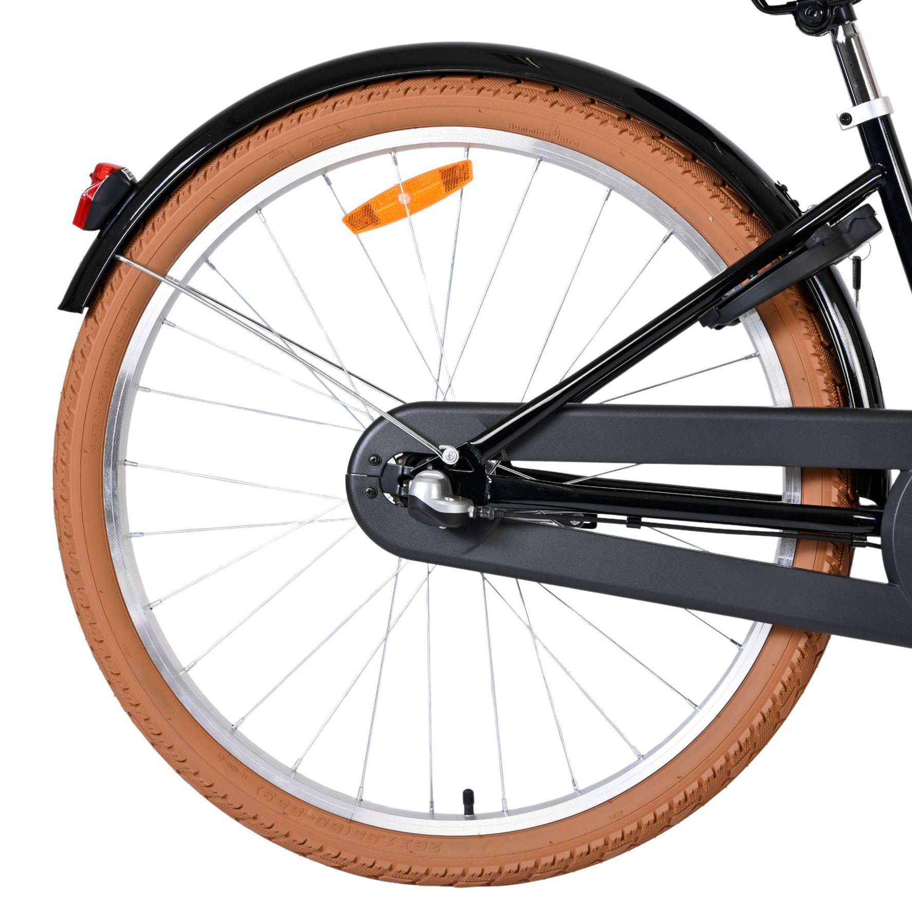 Volare Ashley Kinderfahrrad - Mädchen - 26 Zoll - Schwarz - Nexus 3-Gang