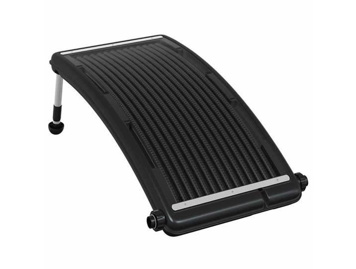 vidaXL Gebogenes Solar-Heizpaneel Für Pool 110/65 Cm, Schwarz, Kunststoff, Rechteckig, 65x110 cm, Freizeit & Co, Pools & Wasserspaß, Poolzubehör