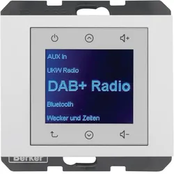 Berker 30847009 Radio DAB+, Bt., K.x pw., gl.