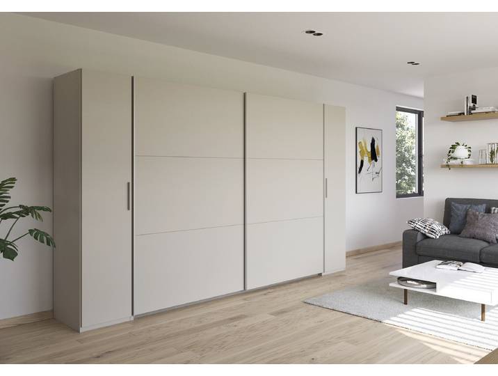 Kombischrank Kronach 354cm Beige/Kaschmir Silber