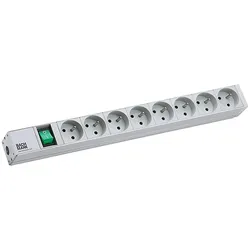 Bachmann, Steckdosenleiste, 19" 1U 8xUTE 1xswitch power (CEE 7/5, 2 m)
