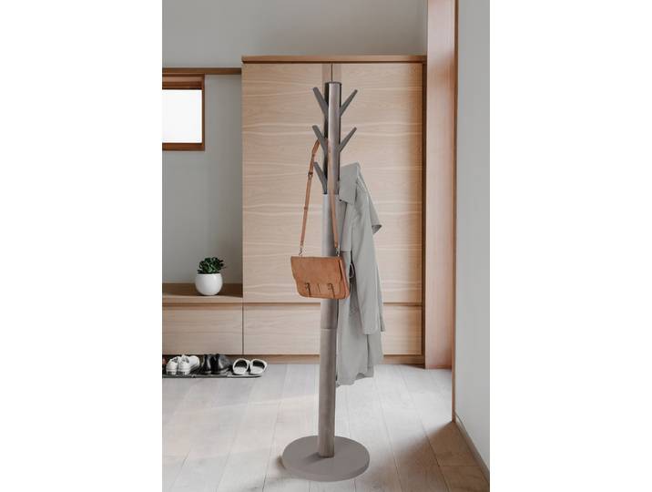 Garderobenständer Flapper 40 x 168 x 40cm Grau/Grau