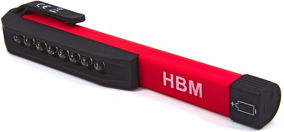 HBM mini torcia magnetica a 8 LED