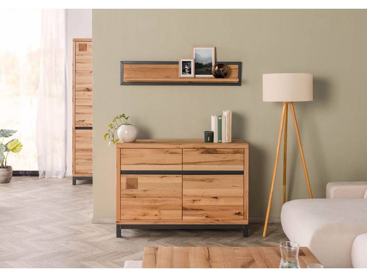 Sideboard Kernbuche 120x45x85 natur geölt VILLANDERS #111