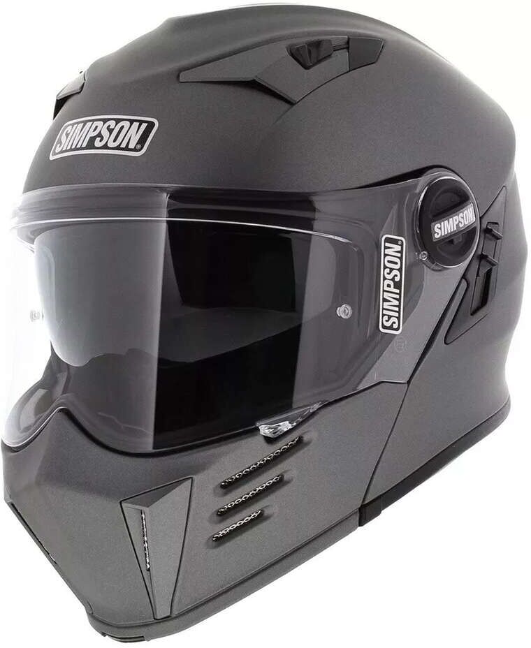 Casco Moto Modulare Simpson DARKSOME 22.06 MY Grigio Opaco taglia M