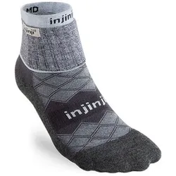 Injinji Damen Liner + Runner Mini-Crew grau