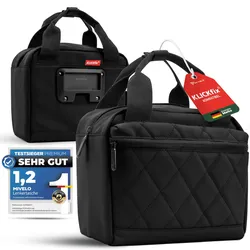 Lenkertasche mit Tragegriff 6L „LUNA“ - Schwarz - Bestseller,oft gekauft