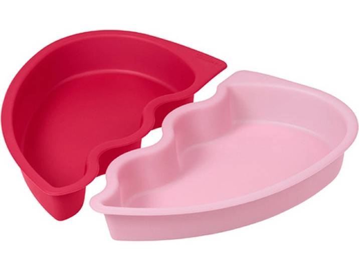 Wilton - 2pc Siliconen Hart Bakvorm