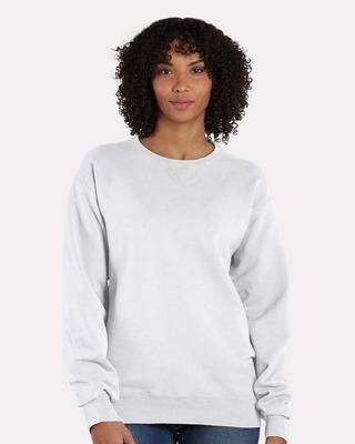 ComfortWash by Hanes GDH400 Men's Comfort Wash Fleece Sweatshirt in White size XL   Cotton/Polyester Blend
