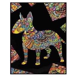 ColorVelvet Ausmalbild "Bullterrier aus Samt", 47 x 35 cm (69880661)