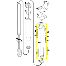 Crank Brothers Highline 11 Schafteinheit 170 mm Quill 30,9/31,6 mm