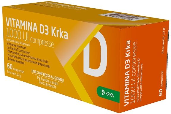 KRKA FARMACEUTICI MILANO Srl VITAMINA D3 KRKA 1000 UI 60CPR