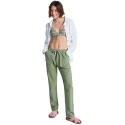 Roxy Damen Cargohose On the Seashore Oil Green - L - L