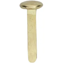 ALCO Musterbeutelklammer rund Gr. 5 8,5x25mm vermessingt VE=1000 Stück