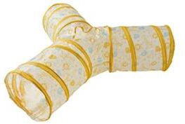 Inspired Living Rainbow Cat Tunnel Interactive Play Tube For Indoor Cats & Small Dogs d3