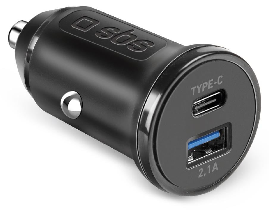 SBS Type C USB-autolader met 2,1A