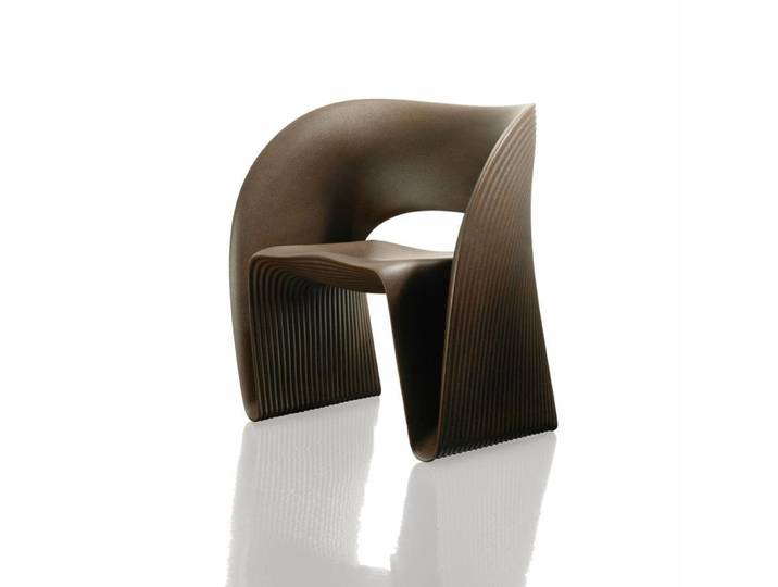 MAGIS fauteuil RAVIOLO (Marron effet corten 1071 C - Polyéthylène)