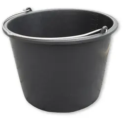 Baueimer PVC 16L Garteneimer Wassereimer Mörteleimer Eimer Kübel Putzeimer Maurereimer BRADAS KTW16