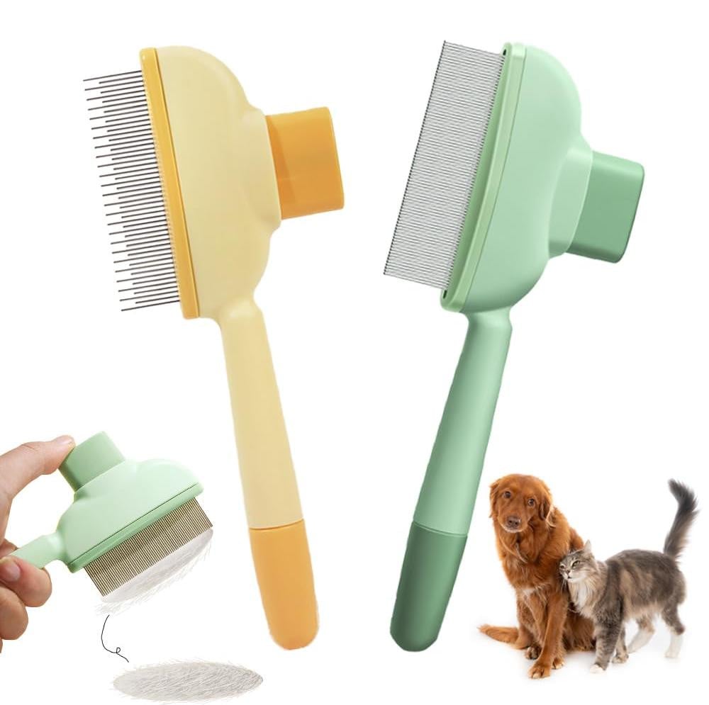 Solidchoice Set van 2 zelfreinigende kattenborstels