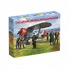 ICM - I-153 Luftwaffe with Pilots and Ground Personnel - 1:48 - 141 Teile 306860