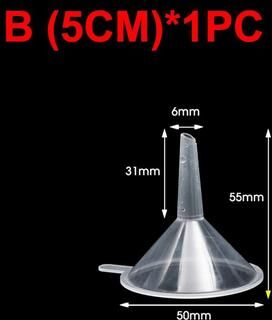 Uplifted Finds Mini Funnel Transparent Plastic Funnels Small Mouth For Perfume Lotion Liquid b 1 Pc
