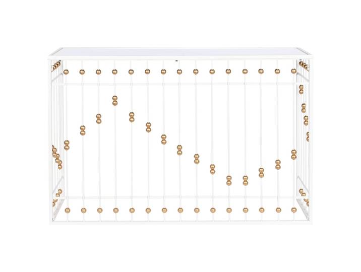 Console en acier blanc 120x40x80 cm