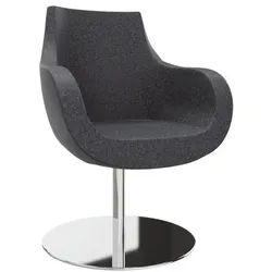 fm Büromöbel Sessel »Pirum« Tellerfuß schwarz, 71x93x48 cm