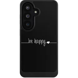 Nivocase Hülle für Samsung Galaxy S26 Handyhülle NIVOcore Case Schwarz Glück Sprüche Statement (Samsung Galaxy S26), Smartphone Hülle, Schwarz