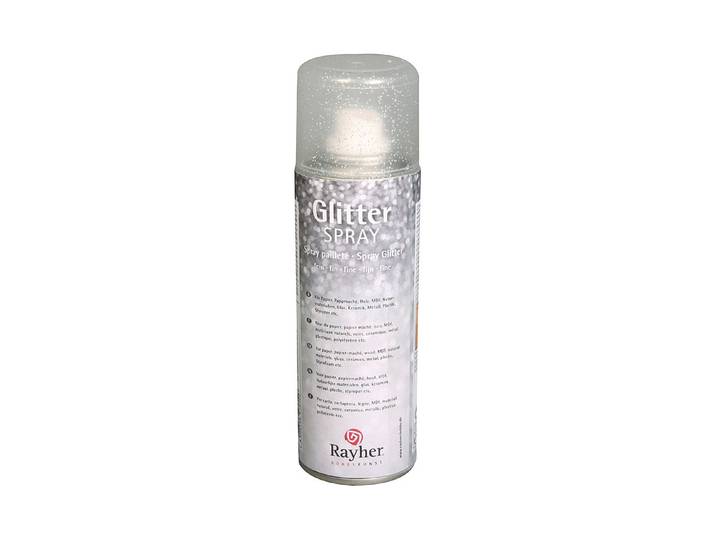 Rayher Glitterspray Silber 125 ml