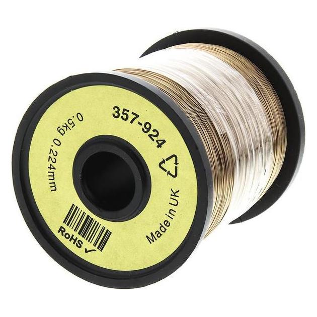RS PRO Kupferlackdraht 0,24mm PU isoliert 1300m (1300 m) (357924)