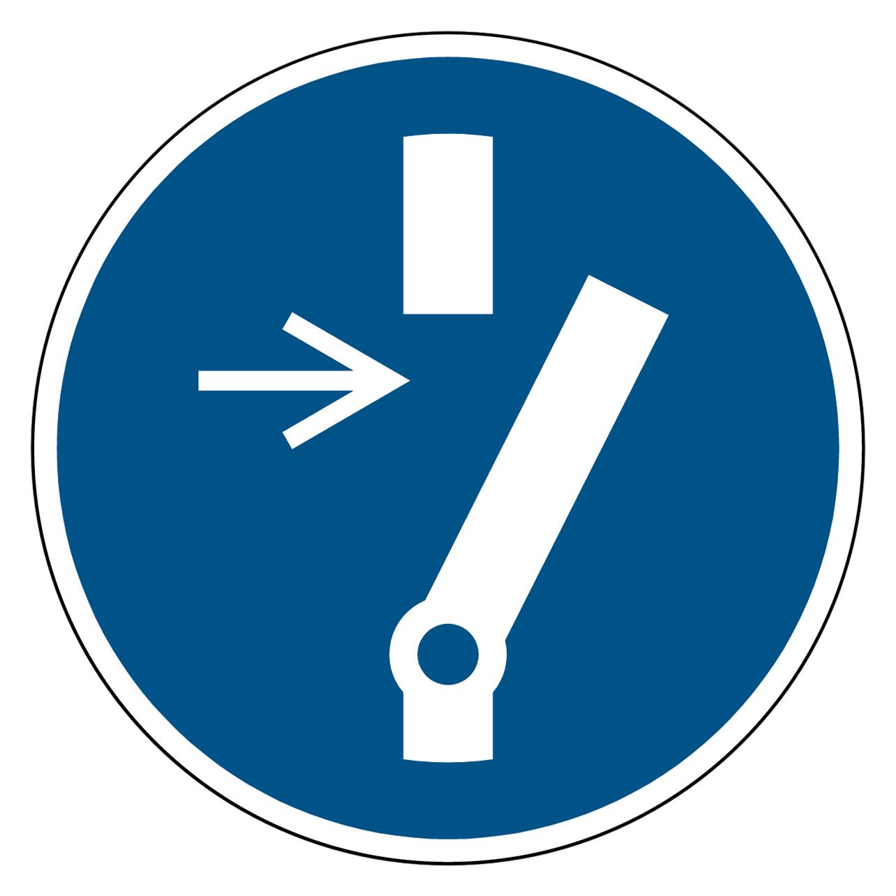Brady ISO-Sicherheitsschild - Vor Wartung oder Reparatur freischalten (PIC M021-DIA 315-PP-CRD/1)