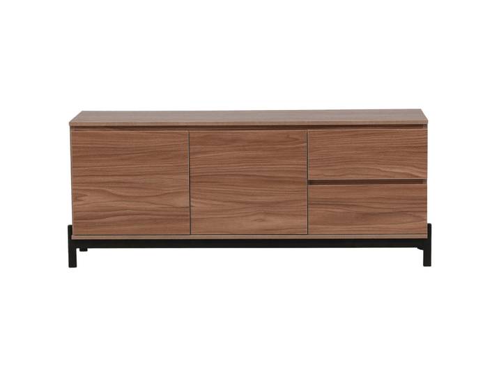 Livetastic Sideboard, Nussbaum, Metall, furniert, 2 Schublade(n) Schubladen, 135x56x40 cm, stehend, Holzmöbel, Kleinmöbel Holz, Holzkommoden, Sideboards Holz